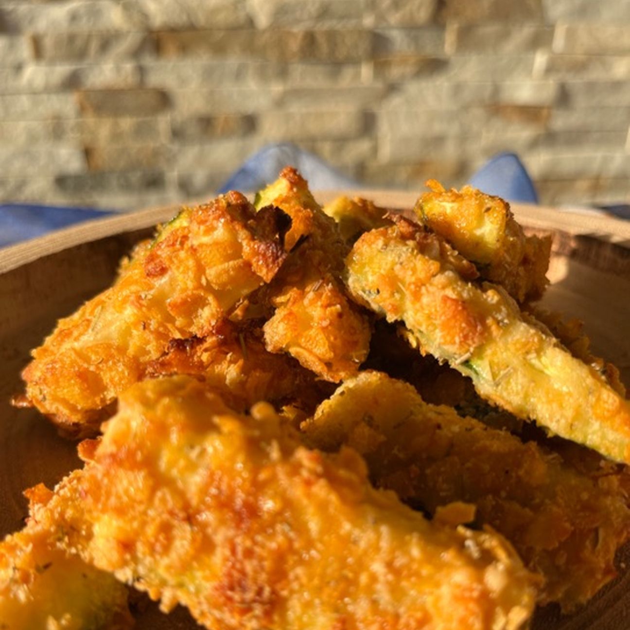 Chips di zucchine croccanti