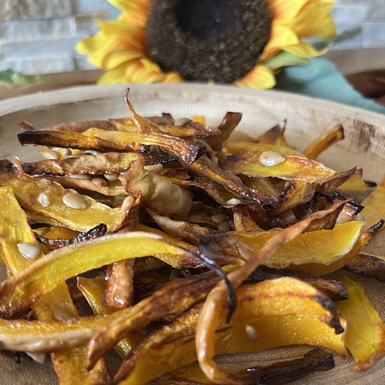 Buccia di zucca croccante