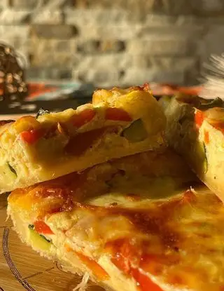 Ricetta Torta salata di peperoni, zucchine e yogurt di lia.e.chia