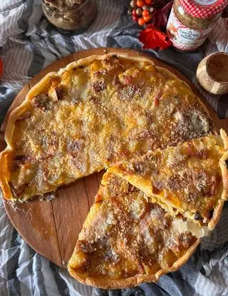 Ricetta Torta salata con trito di funghi e patate di lia.e.chia