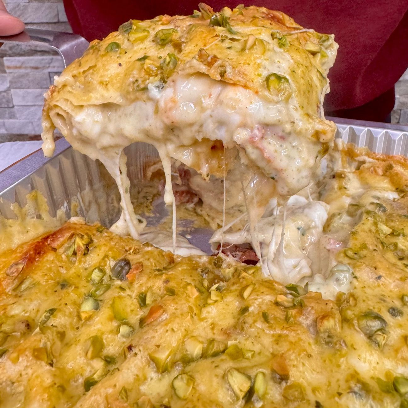 Lasagna al pistacchio