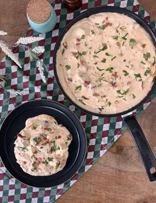 Ricetta Bocconcini di maiale con crema di patate di lia.e.chia