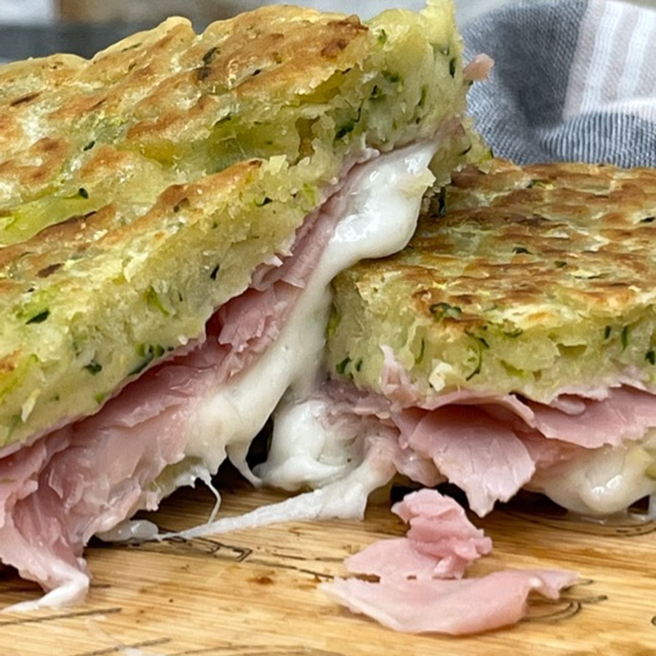 Focaccia di zucchine senza lievito
