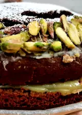 Ricetta Torta al cioccolato con crema di pistacchi