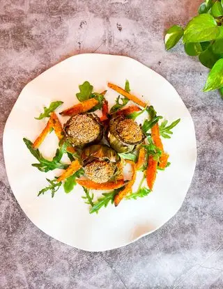 Ricetta Vegan carciofi ripieni alla palermitana di nicoletta01