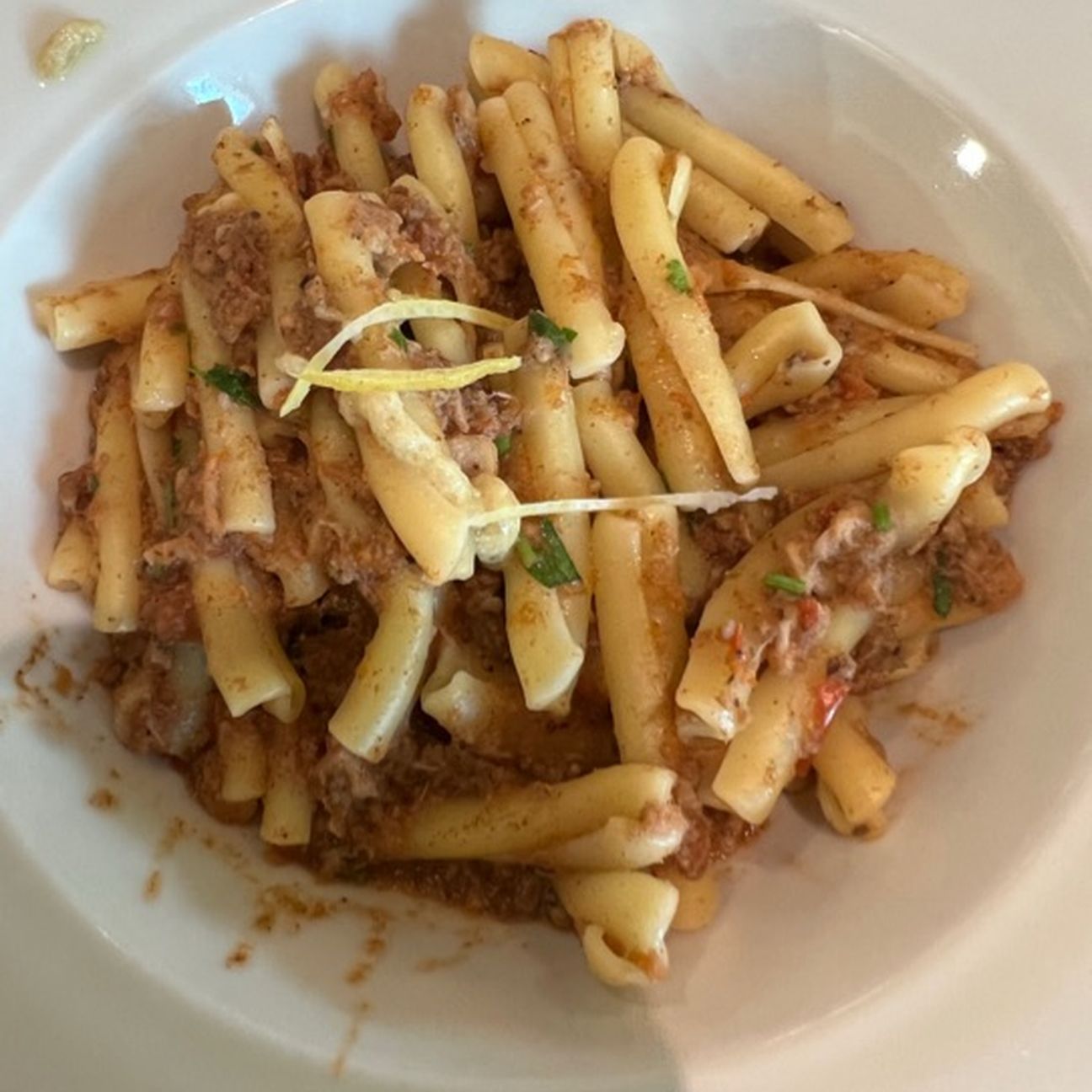 Pasta al ragù di pesce