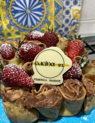 Ricetta Crêpes fragole e golosa crema al mascarpone  nutella di federicagiudice64