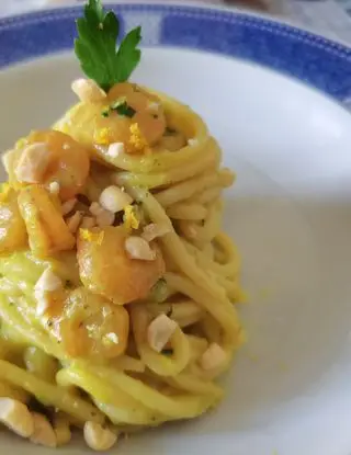Ricetta Spaghetti gamberetti e arachidi di Angelica88