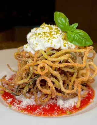 Ricetta Spaghetti fritti di zucchine di unastellaincucina