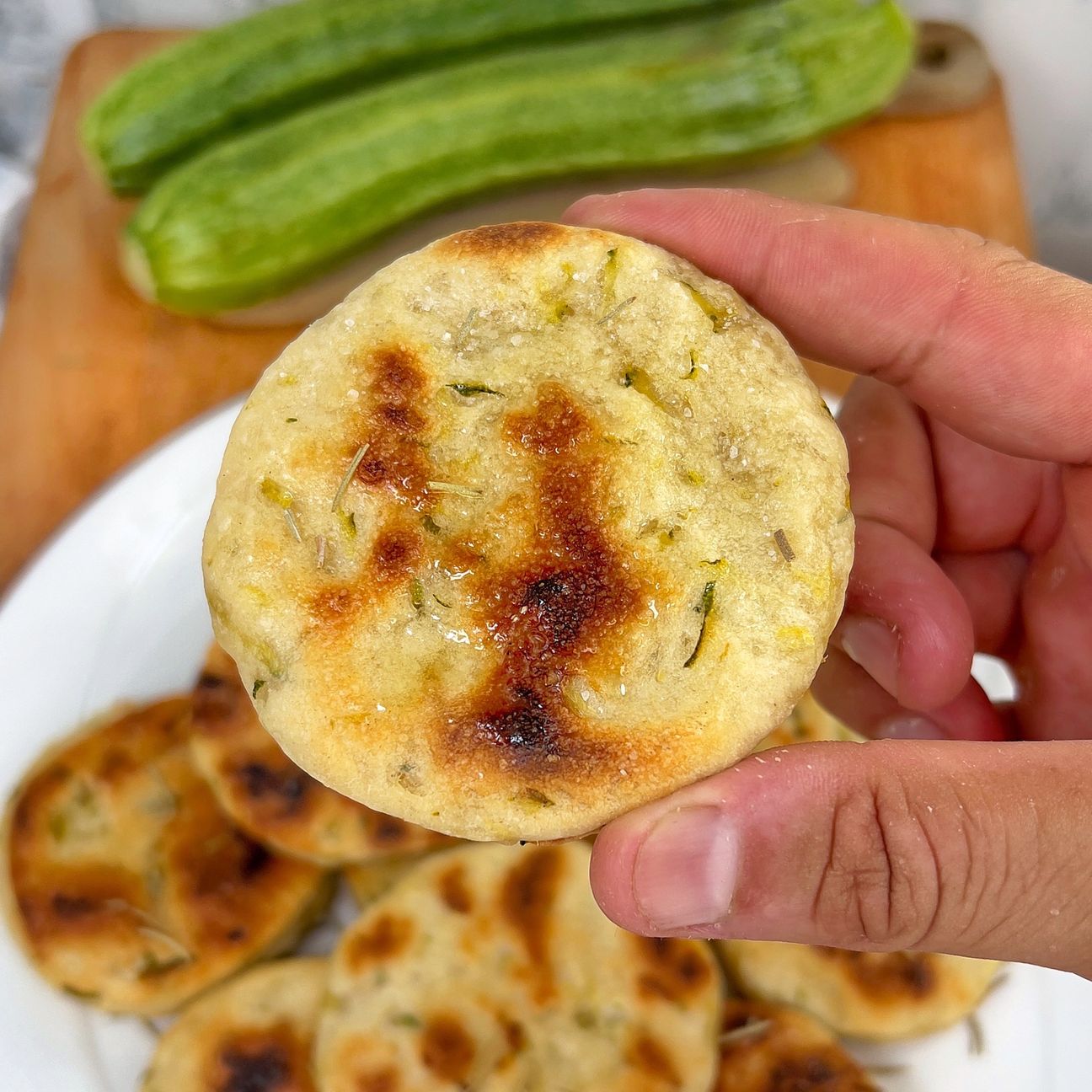 Focaccine di zucchine