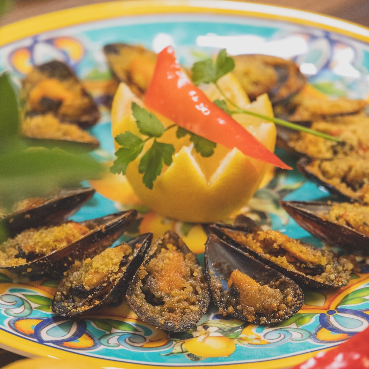 Cozze gratinate
