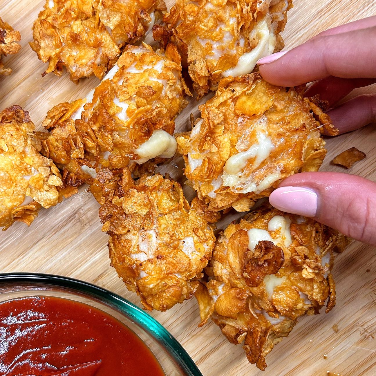 Crocchette di pollo dal cuore filante 🍗