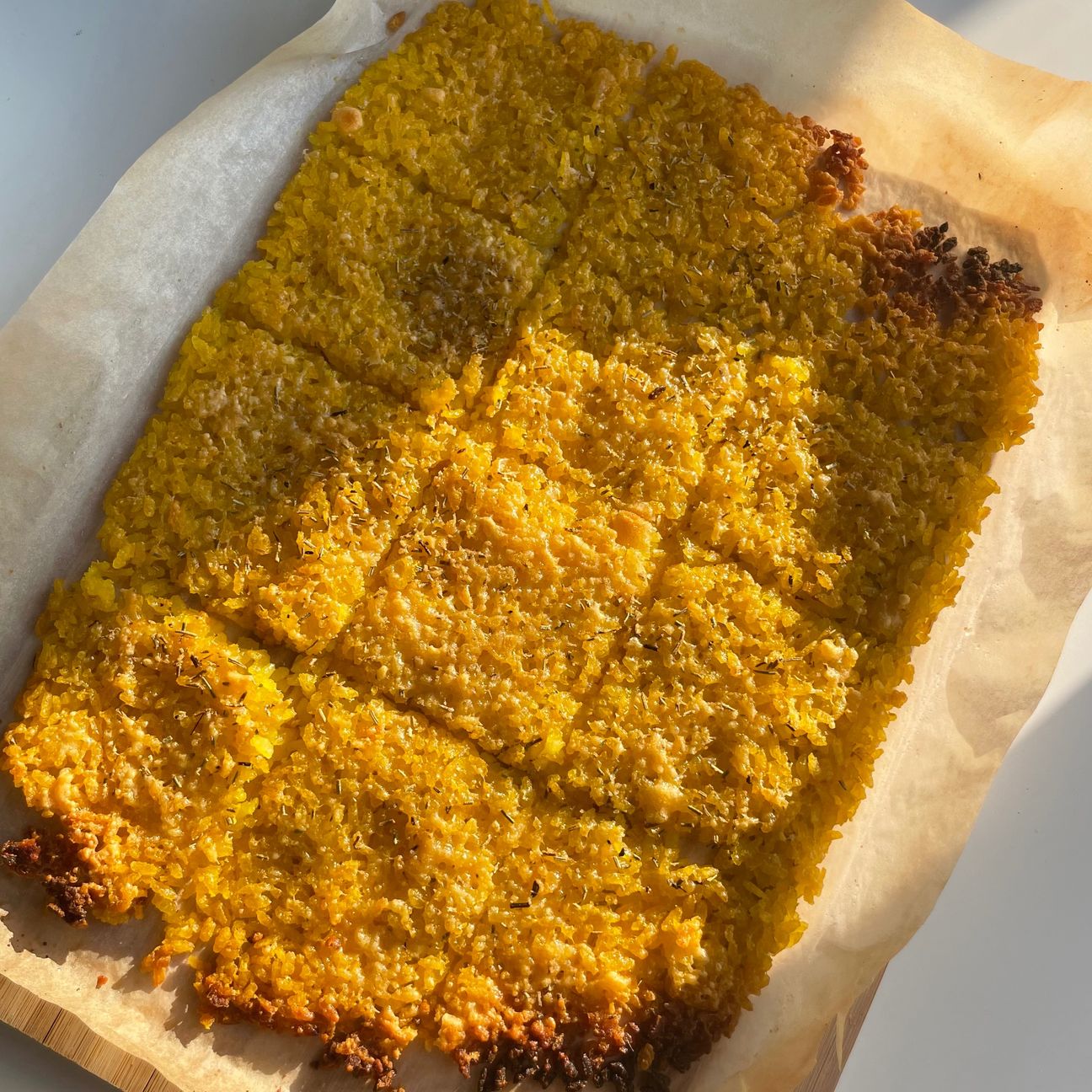 Schiacciata di riso croccante