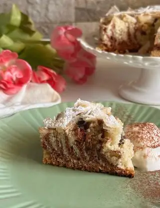 Ricetta Torta zebrata al cioccolato e cocco di caterinacaramelli