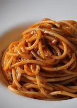 Ricetta Spaghetti alle acciughe in rosso