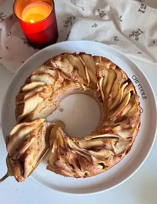 Immagine ricetta Ciambella di mele senza zucchero