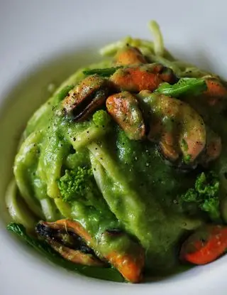 Ricetta Troccoli con crema di cime di rapa e cozze di ilpugliesechecucina