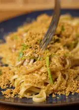 Ricetta Linguine con totano, zucchine e pangrattato aromatizzato