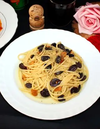 Ricetta Gli spaghetti con le olive della Vigilia. di antichisapori