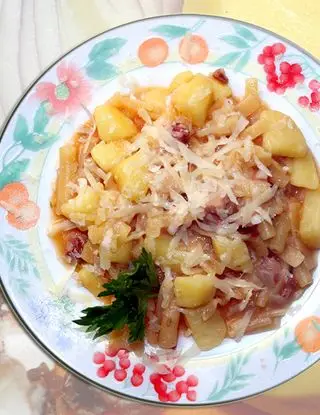 Ricetta Pasta e patate. La classica di antichisapori