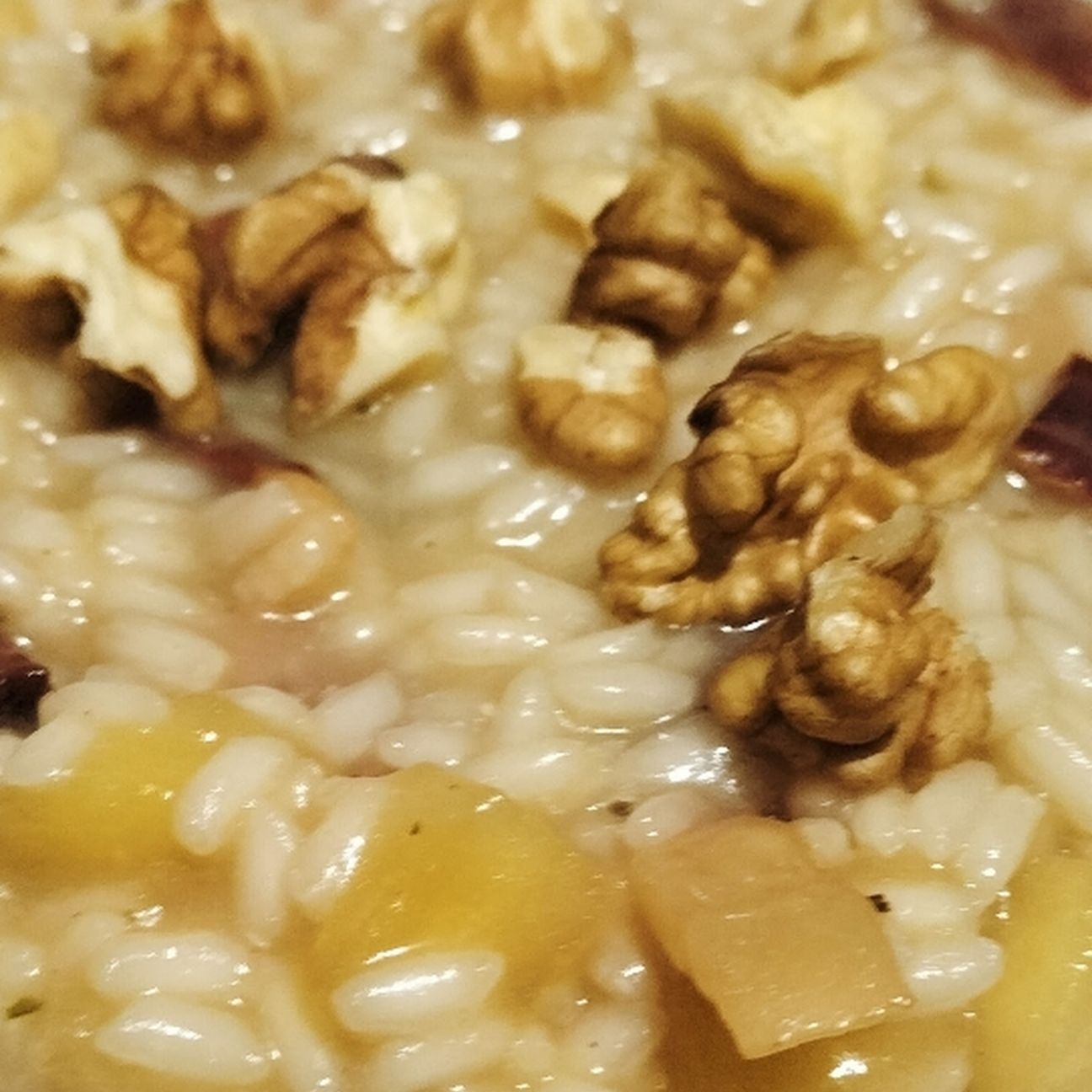 Risotto mele,noci e speck