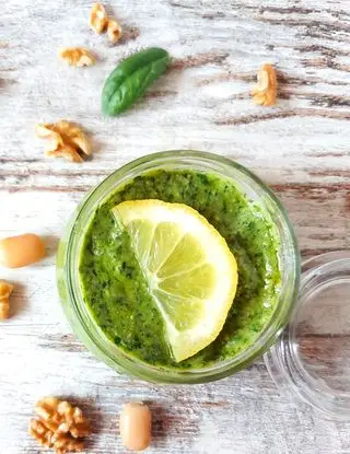 Ricetta Pesto Spinacino Fresco Fagioli e Noci di rosablu7110