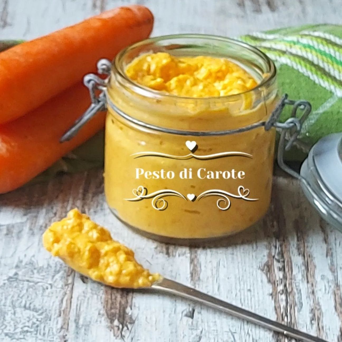 Pesto di carote e Caprino