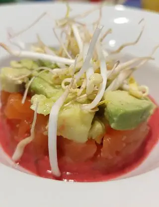 Ricetta Tartare di salmone ai lamponi di vaccossato