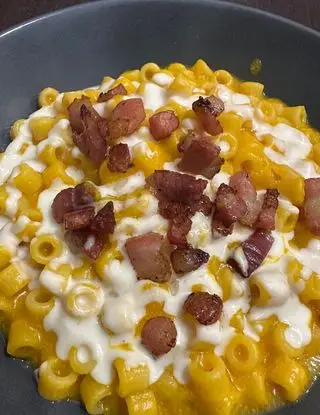 Ricetta Pasta zucca guanciale e fonduta di parmigiano di Vavalina