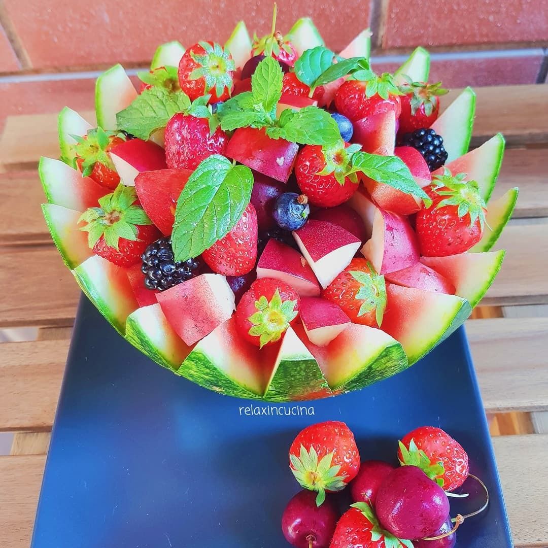 Cestino di frutta🍎🍒🍓🍇🍉🥭🍏
