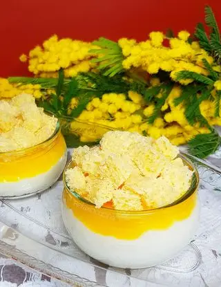 Ricetta Monoporzioni di cheesecake mimosa di Relax.in.cucina