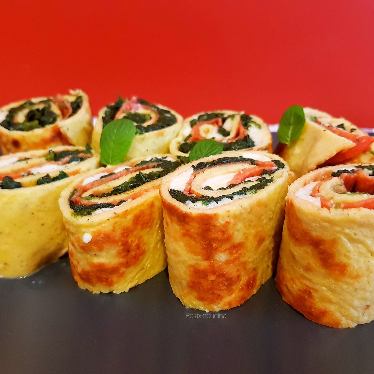 Rotoli di frittata