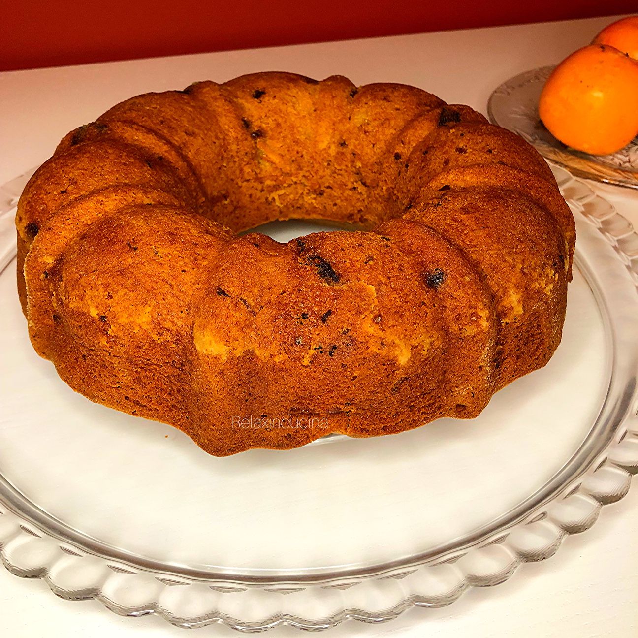 Torta cachi e cioccolato fondente