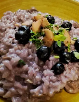 Ricetta Risotto con funghi, mirtilli e brie di daniela7014