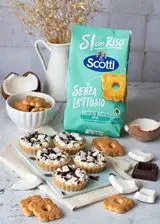 Ricetta Mini crostatine con Biscotto rustico con riso Si con Riso di Riso Scotti e panna cotta al cocco