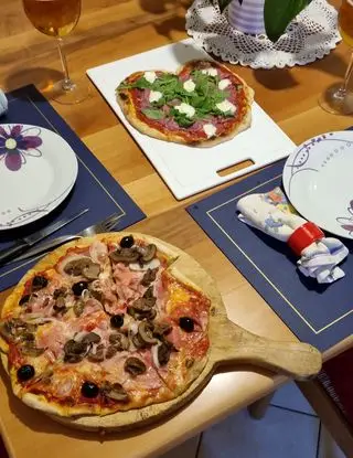 Ricetta Pizza prosciutto e funghi di claudia940