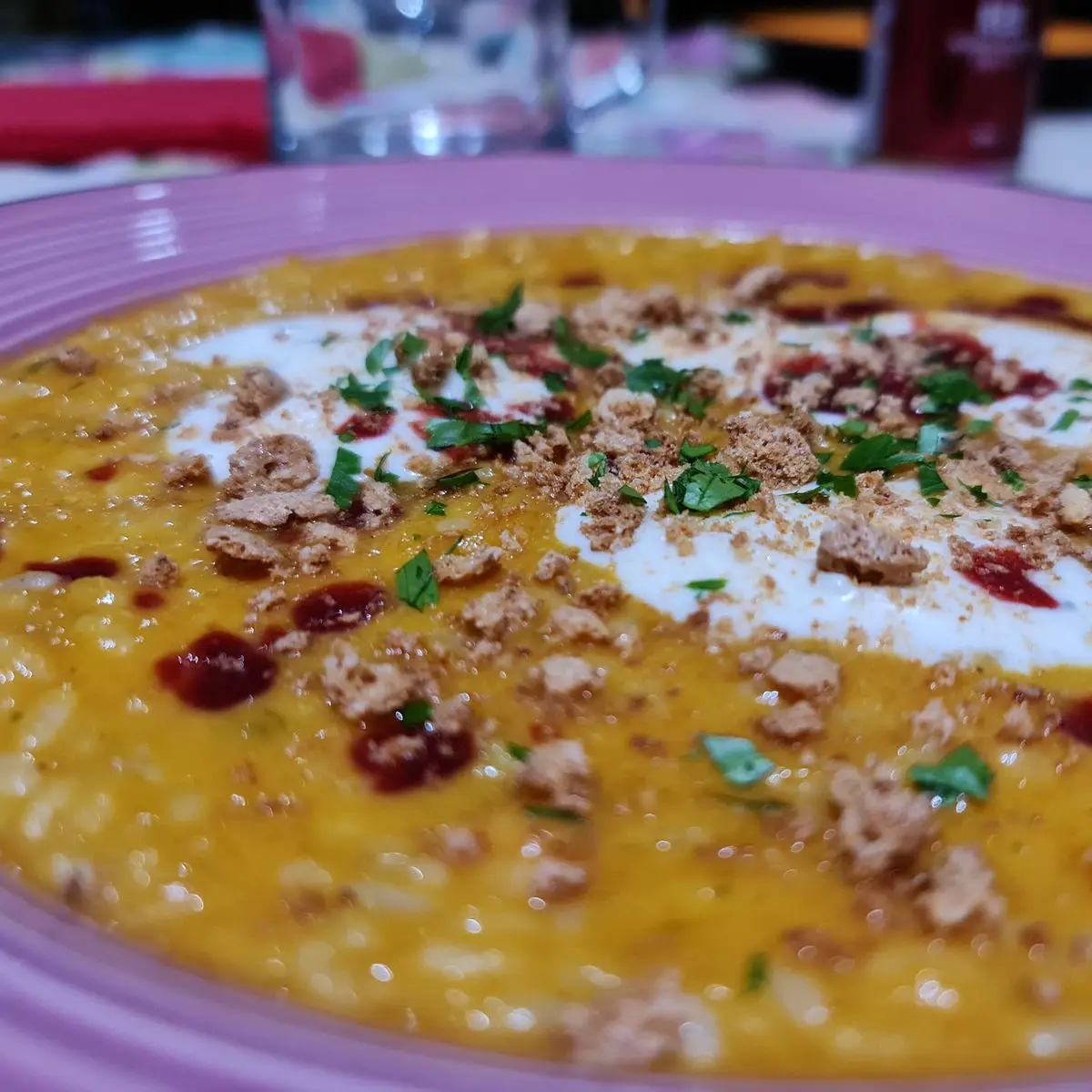 risotto con zucca e amaretti
