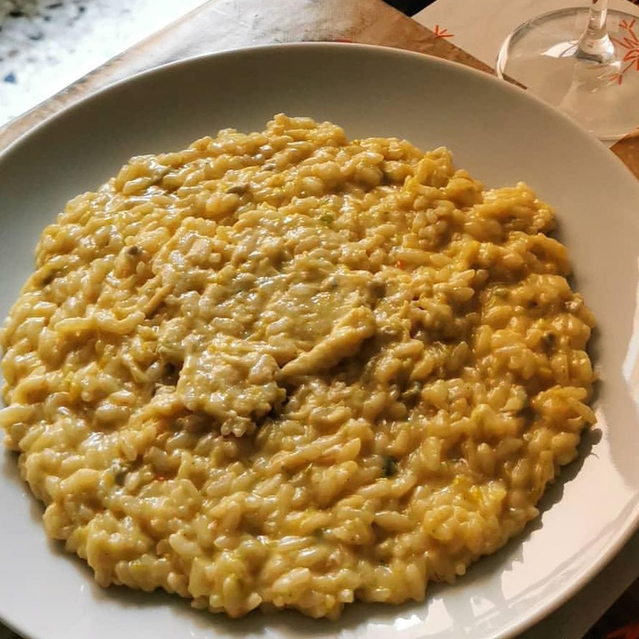 Risotto gorgonzola e porri