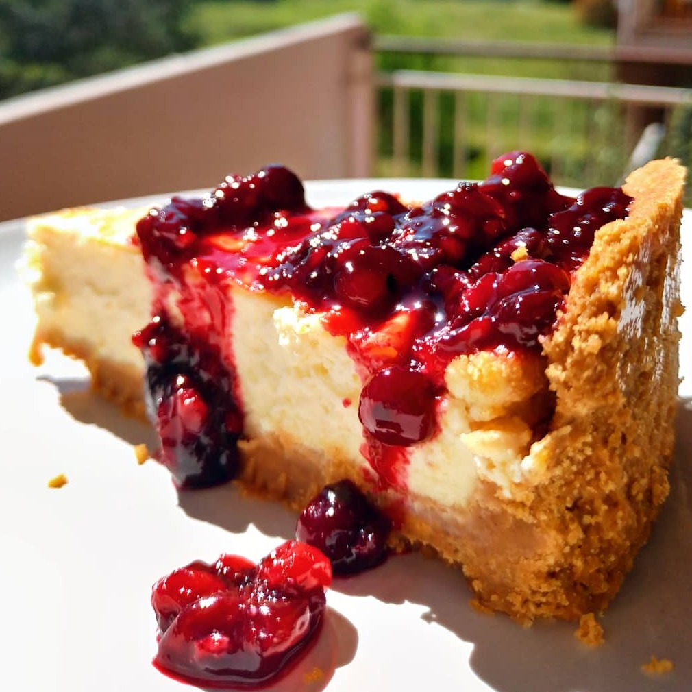 🍓New York cheesecake con coulis ai frutti di bosco🗽🍓