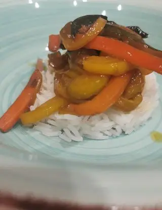 Ricetta Verdure in agrodolce e riso basmati di simona435