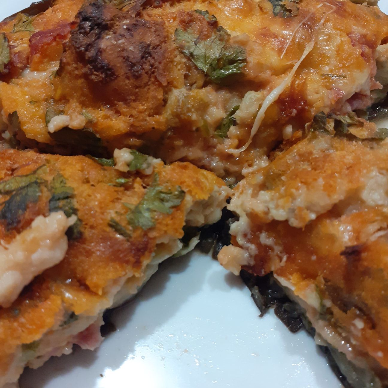 Melanzane ripiene svuotafrigo😂😋