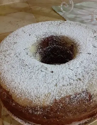 Ricetta Ciambella al cioccolato fondente e panna con cuore di caffè di mena74