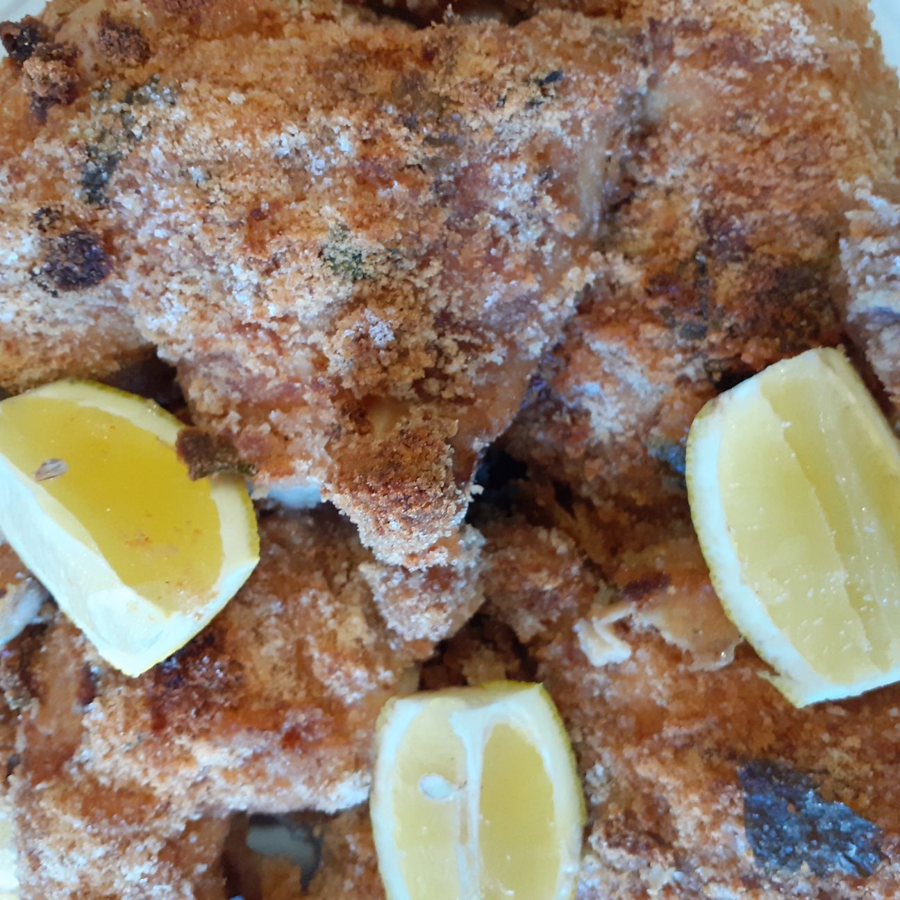 Pollo al forno croccante