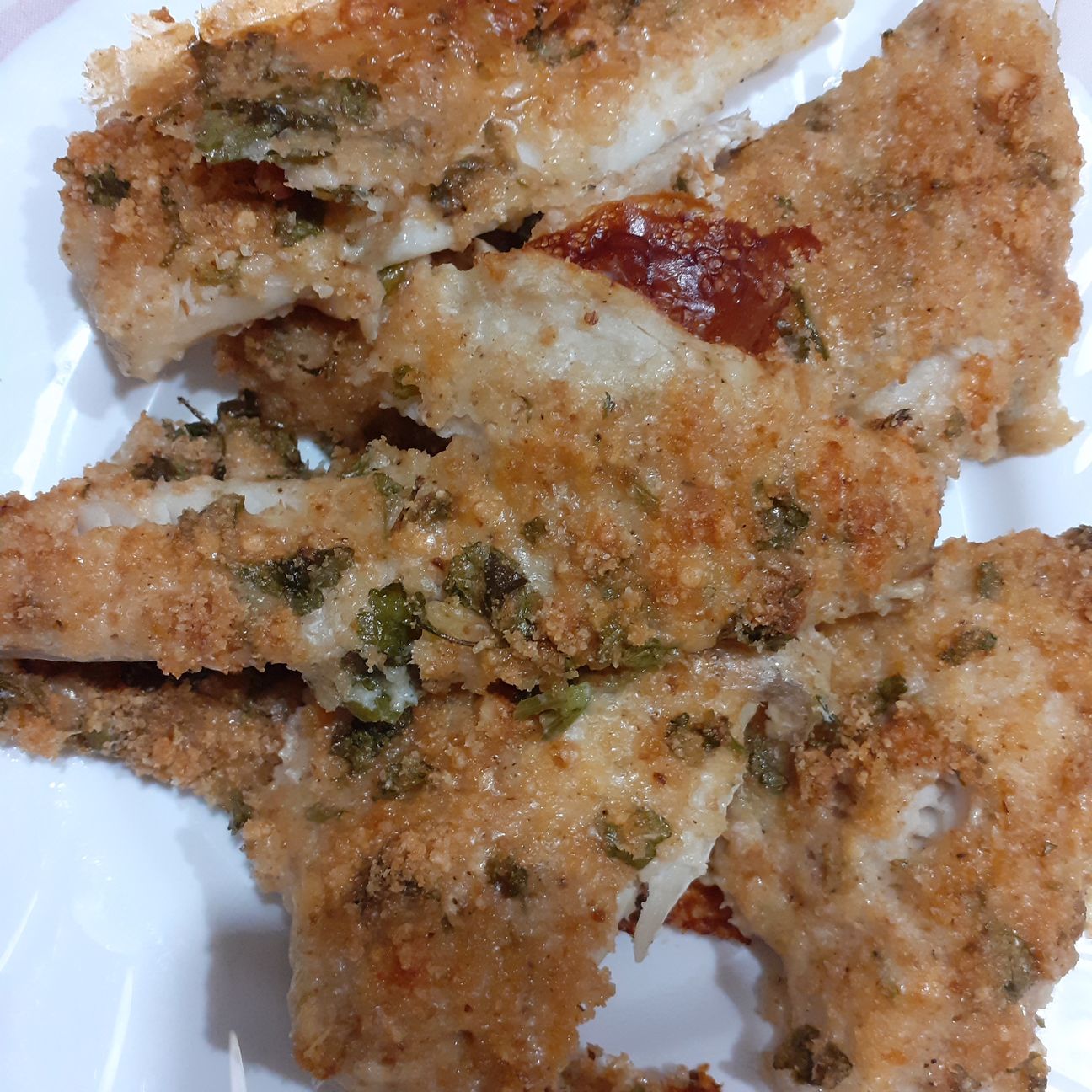 Merluzzo al forno con gratinatura croccante