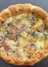 Ricetta Quiche di porcini, salsiccia e mozzarella di bufala