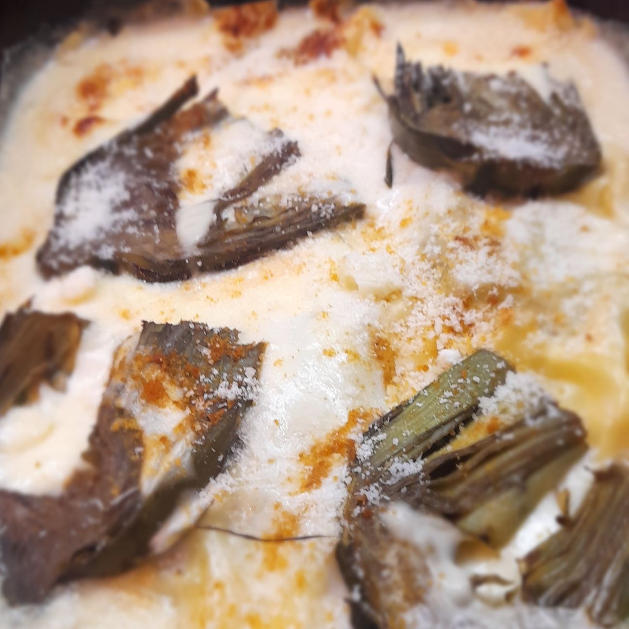 Lasagna bianca con carciofi dolce sardo e bottarga