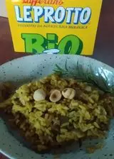 Ricetta Risotto allo zafferano e nocciole.