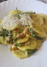 Ricetta Orecchiette asparagi pancetta e zafferano