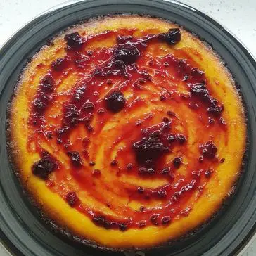Ricetta Cheesecake cotta con Zafferano e marmellata