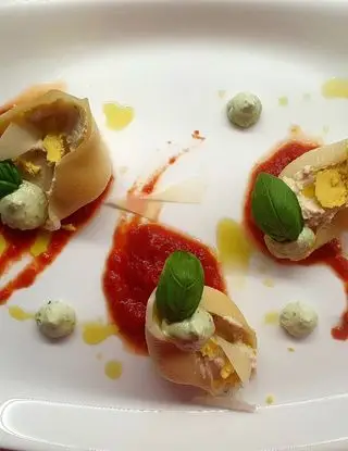 Ricetta Conchiglioni ripieni su salsa di pomodoro e crema al basilico 😋 di ELENA.NOCCHI